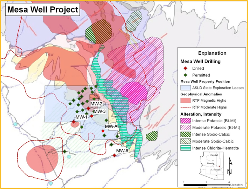 Mesa Well Alteration Map