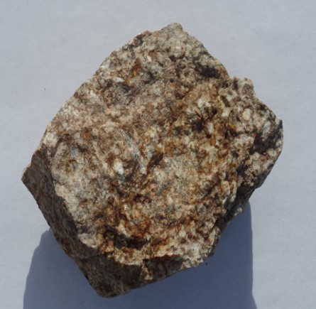 Quartz feldspar porphyry with iron oxide staining 68 ppm Ag 870 ppm Pb 540 ppm Zn